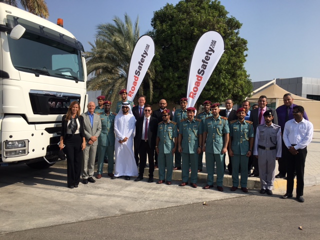 AUH Police - MAN - RSU Truck Safety Walk Around - Group Pic